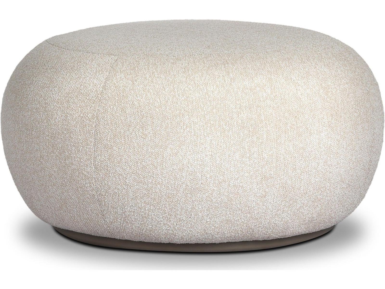 Four Hands Outdoor Chip Ottoman Jasper Natural