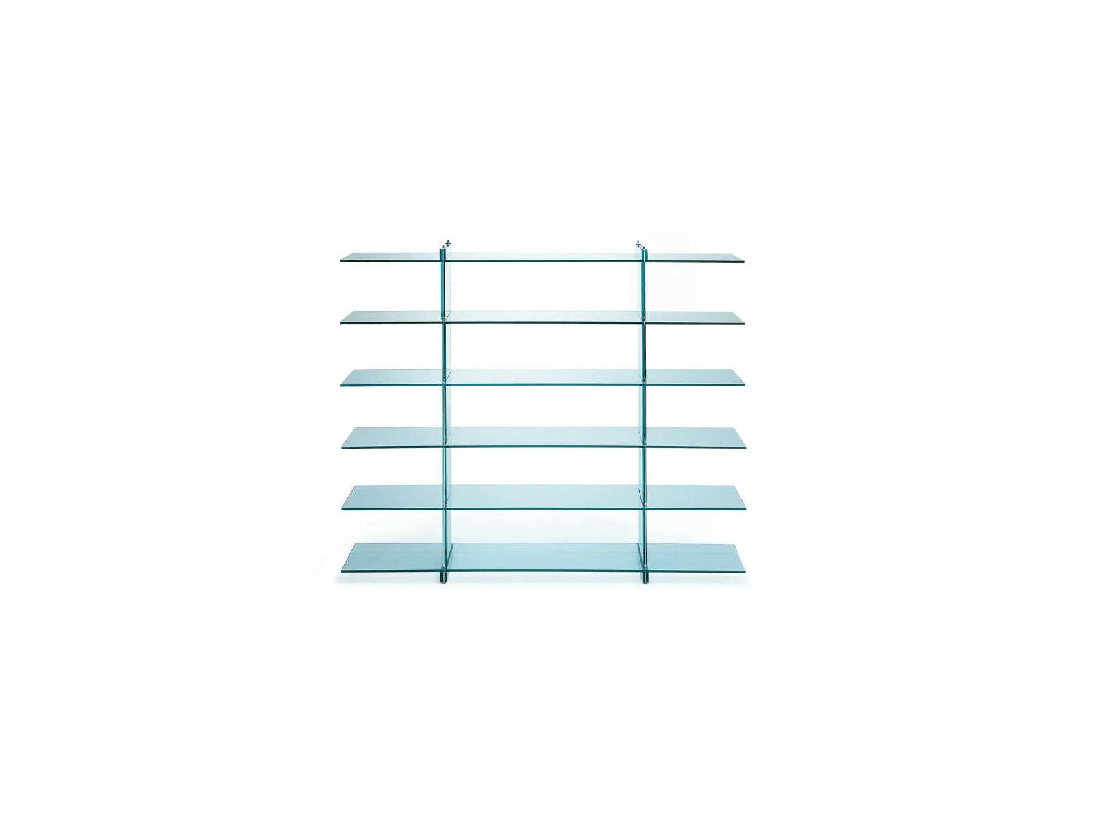 Fontana Arte Teso Float Glass Bookcase