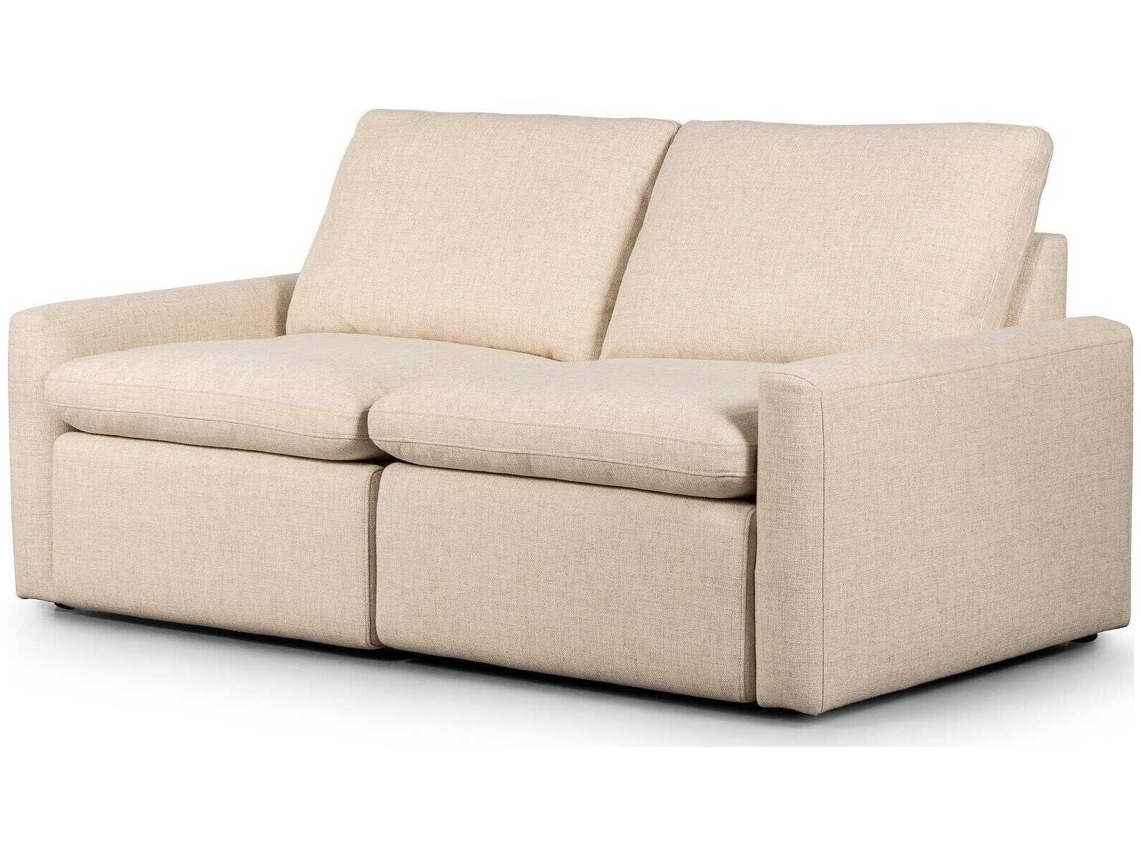 Four Hands Norwood Tillery Power Recliner 2 - Piece Wide Cream Upholstered Loveseat