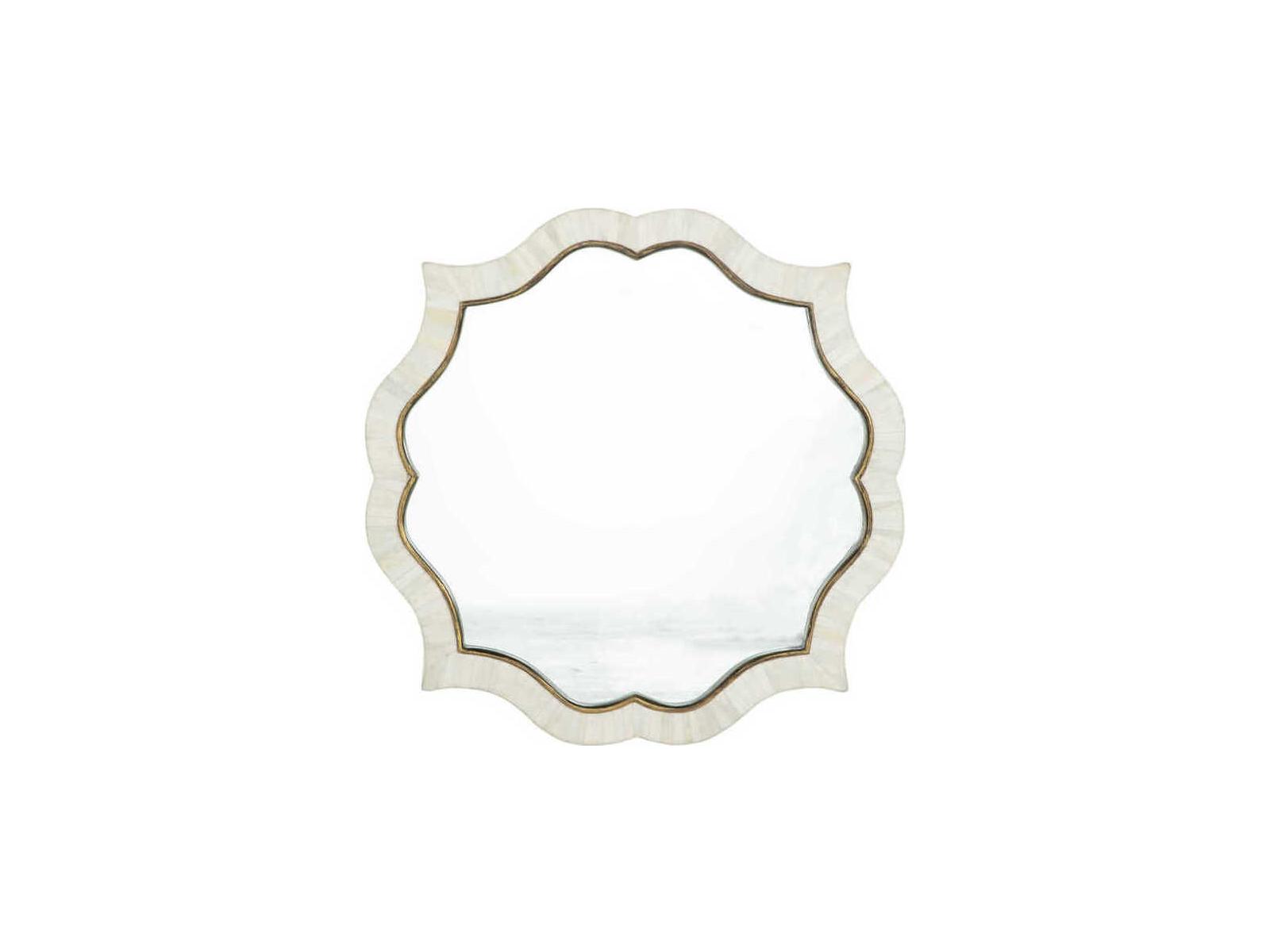 Gabby Laurette Bone Ivory Clear Wall Mirror