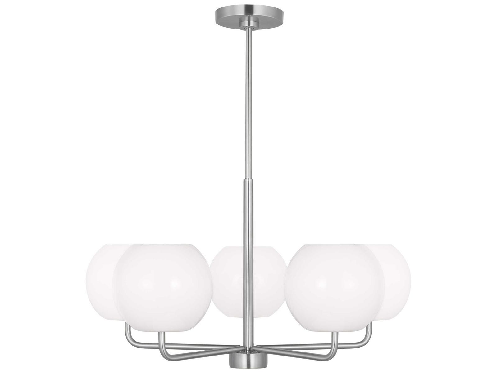 Generation Lighting Rory 5-Light Brushed Steel Globe Chandelier