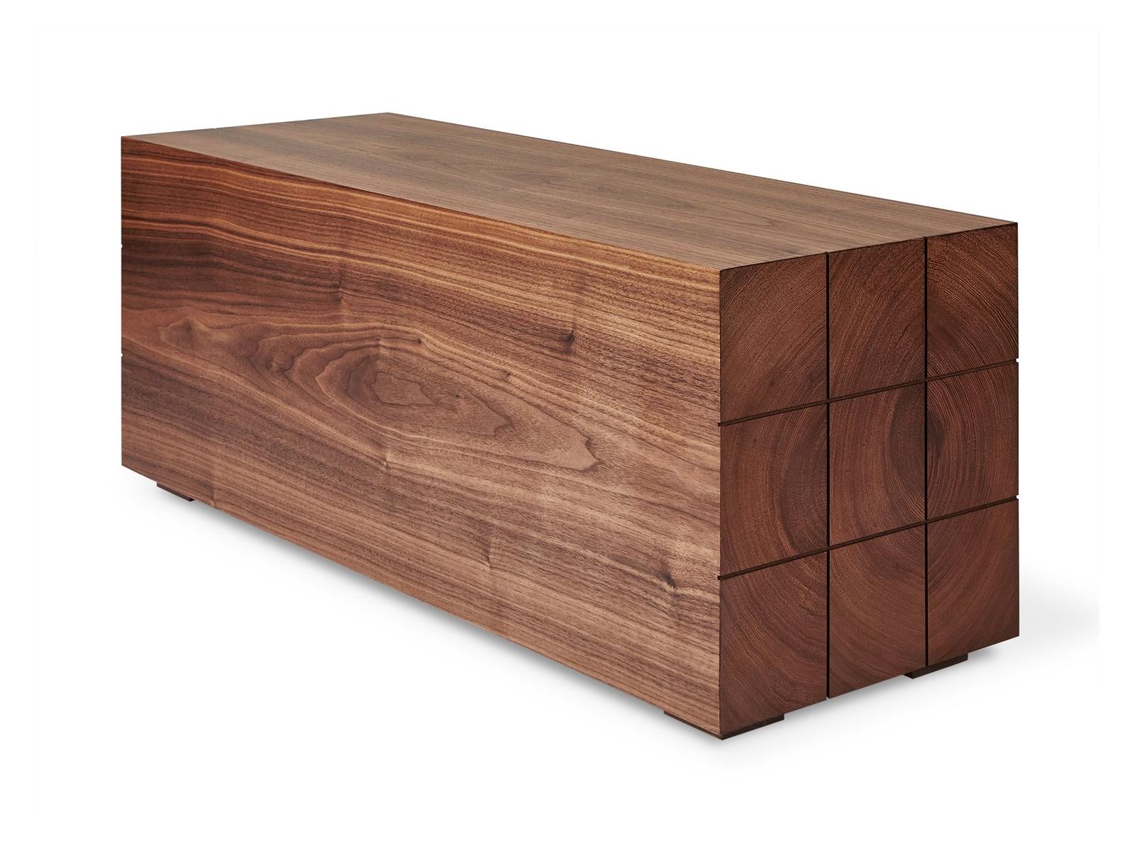 Gus* Modern Mix Rectangular Wood Walnut End Table