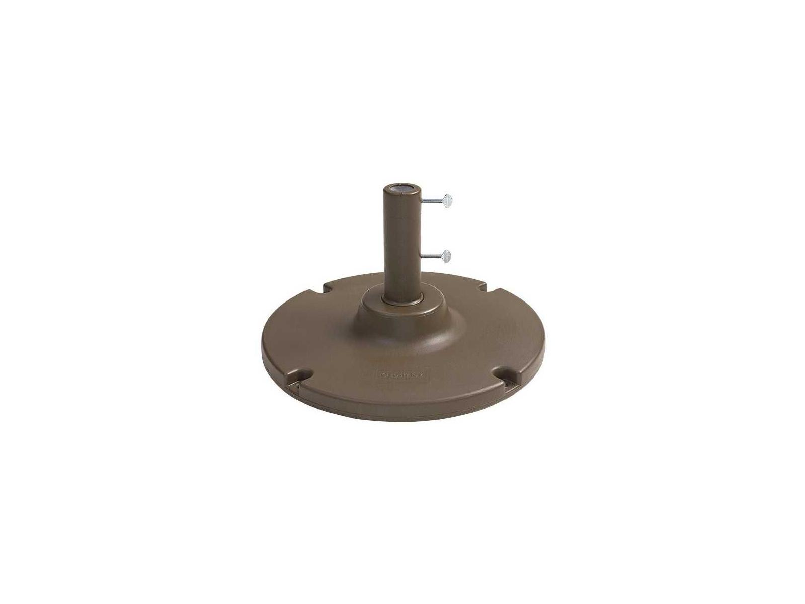 Grosfillex Resin Bronze Mist Y-Leg and Lateral Umbrella Base
