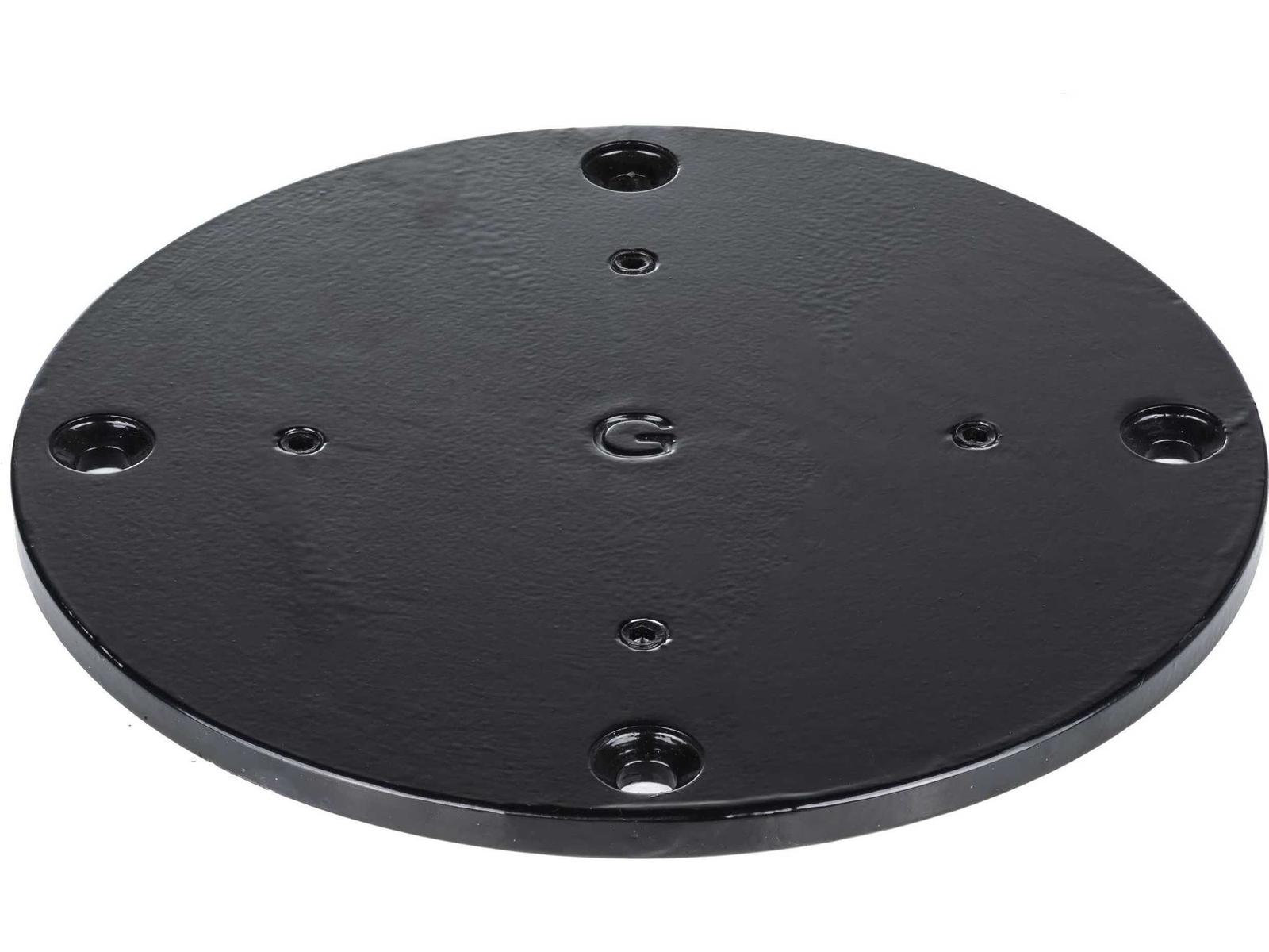Grosfillex Deck Plate Concrete Black for 10 Foot Windmaster Cantilever Umbrella