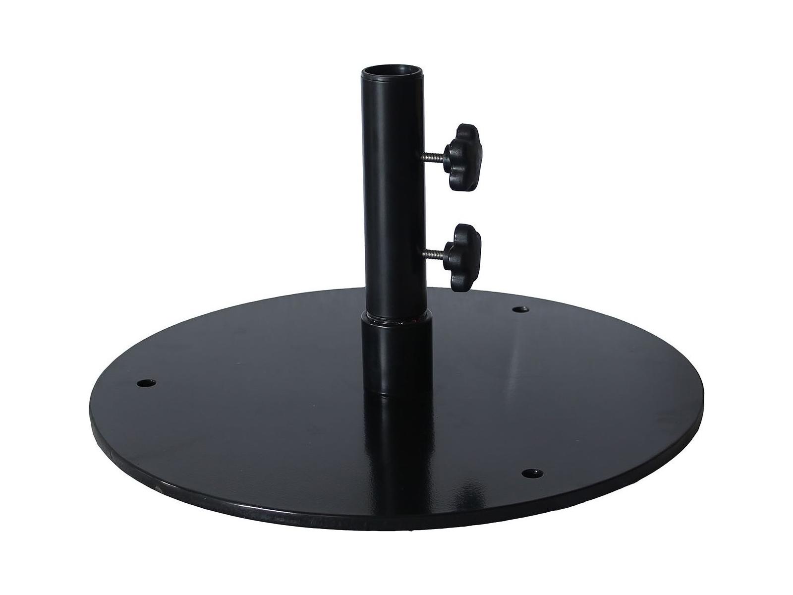 Grosfillex Steel Black Round Flat Umbrella Base