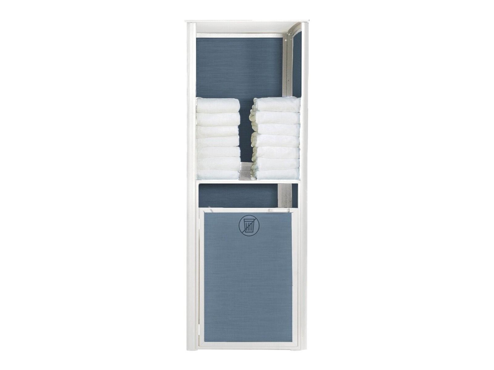 Grosfillex Sunset Sling Aluminum Mandras Blue/Glacier White Towel Valet Single Unit