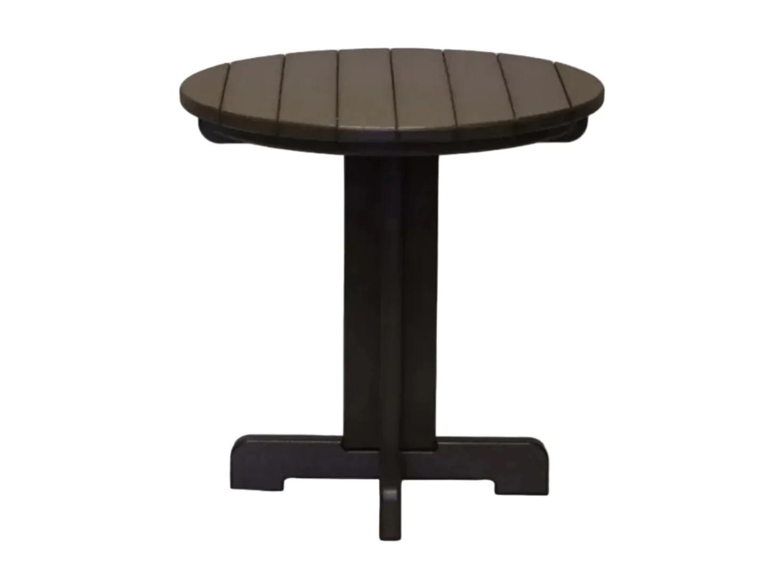 Grosfillex Polypropylene Round End Table