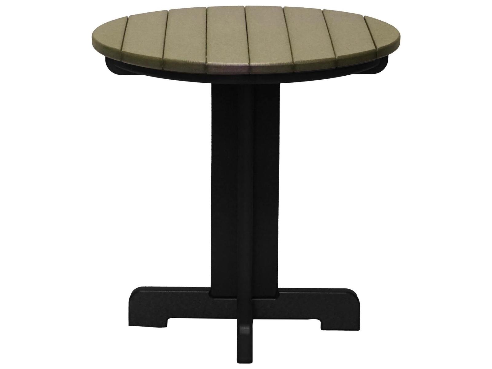 Grosfillex Polypropylene Round End Table
