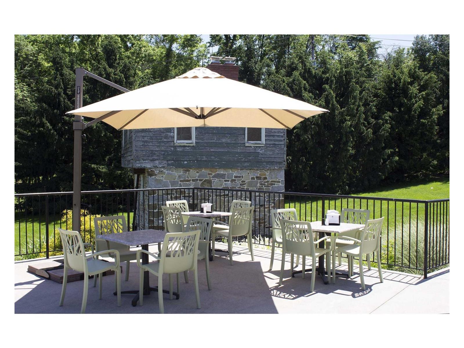 Grosfillex Vegetal Resin Sage Green Patio Dining Set