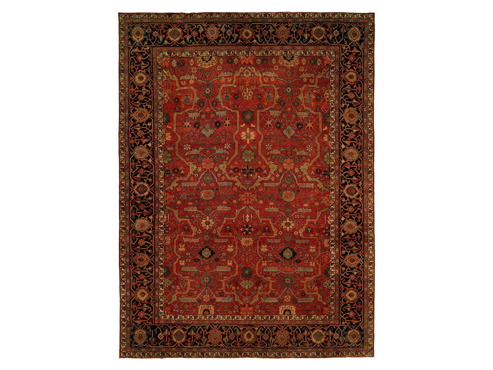 Harounian Rugs Antique Heriz Red - Blue Area Rug