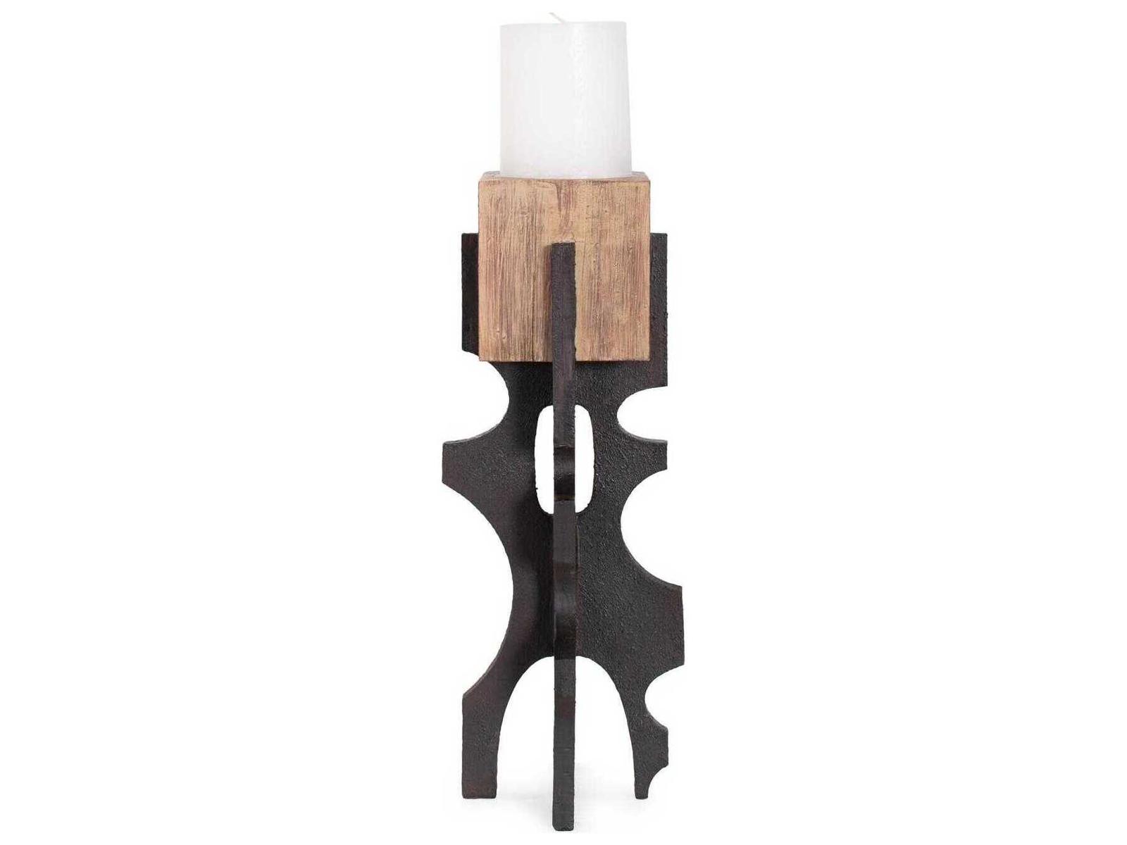 Howard Elliott Sand Cade Architectural Pillar Candle Holder