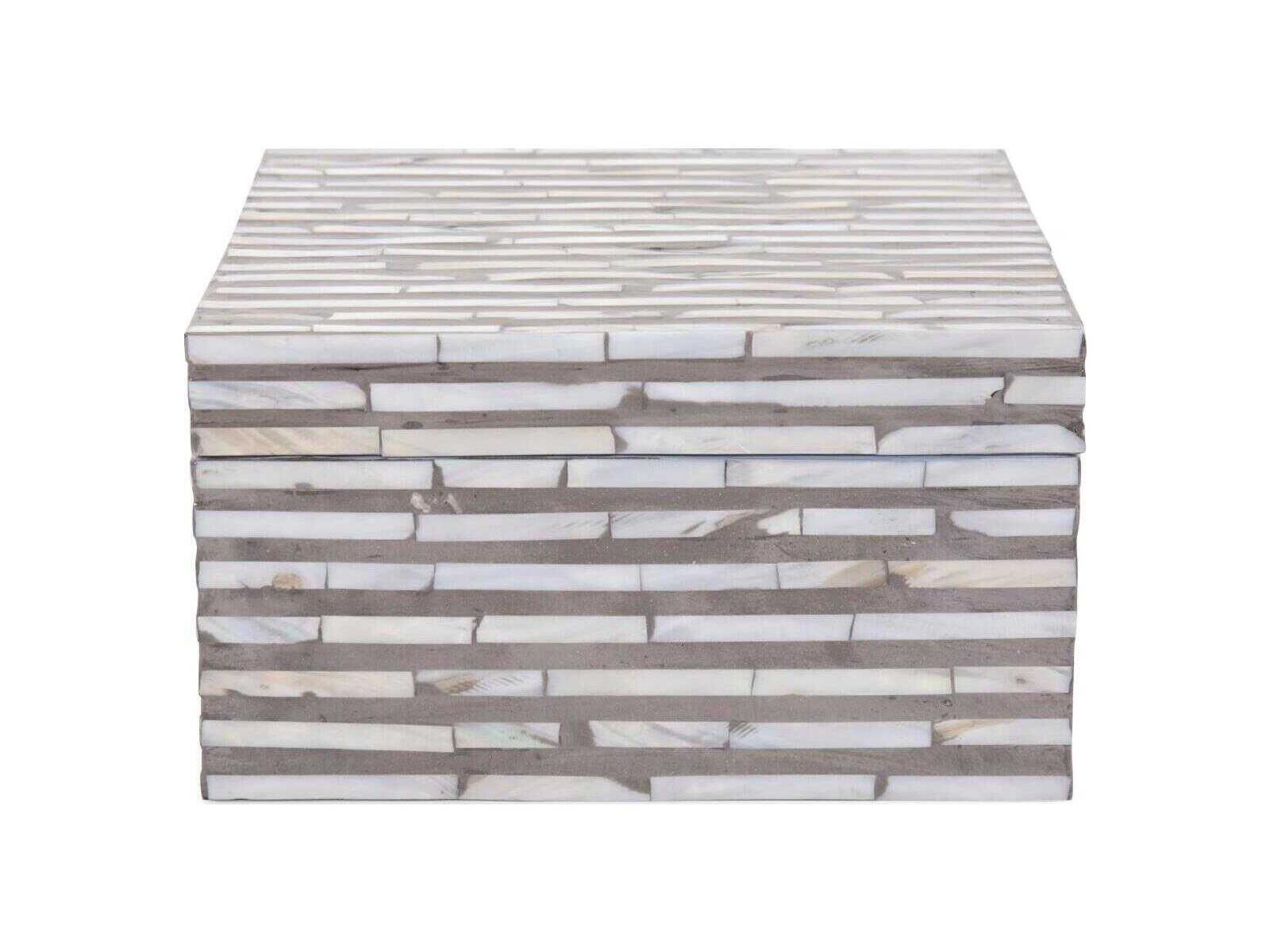 Howard Elliott Julianna Square Mother of Pearl High Box