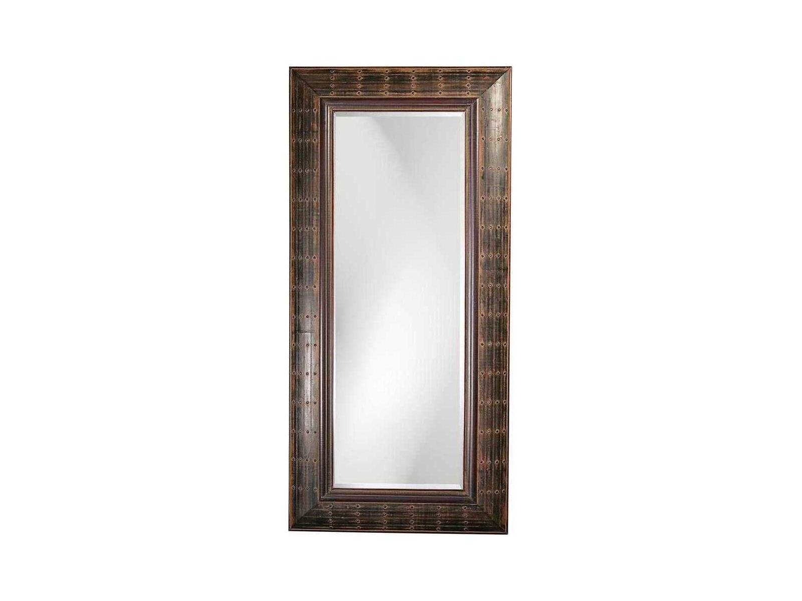 Howard Elliott Pamela French Brown Rectangular Wall Mirror