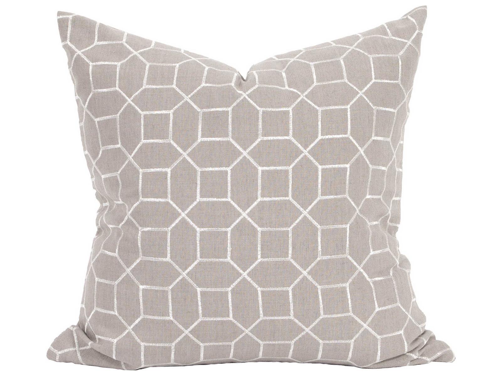 Howard Elliott Davida Kay Trellis Slate 24" x 24" Pillow