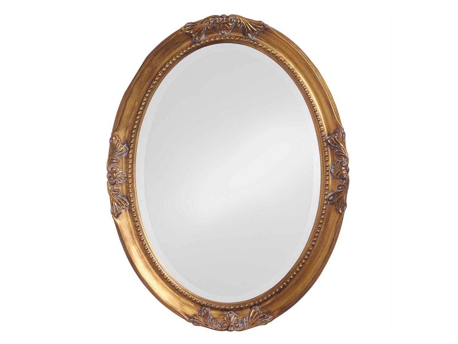 Howard Elliott Queen Ann Antique Gold Wall Mirror