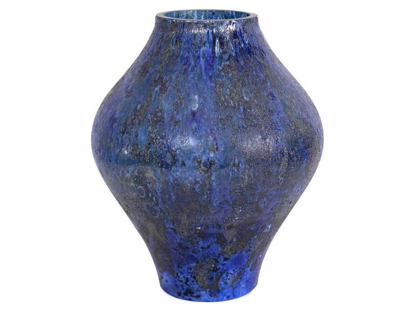 Howard Elliott Zynsky Azure Blue Art Glass Vase