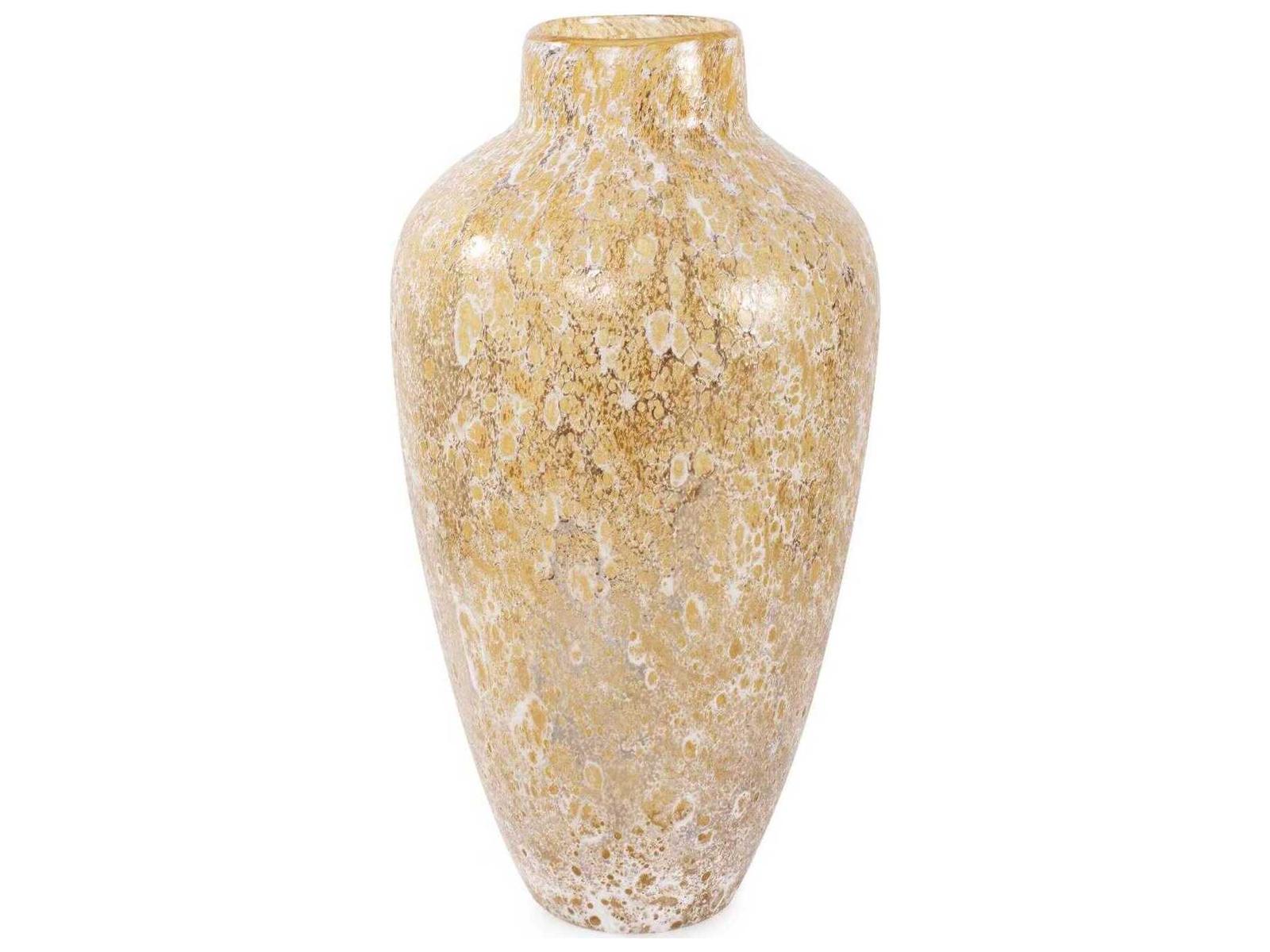 Howard Elliott Zynsky Amber Art Glass Vase