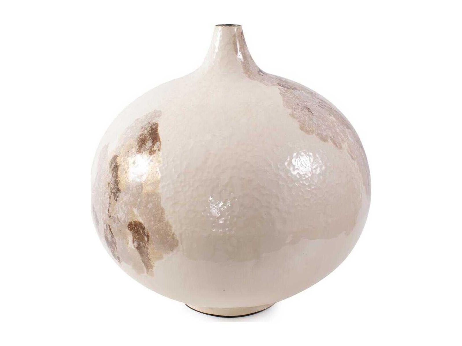 Howard Elliott Petrini Enamel Brown Vase
