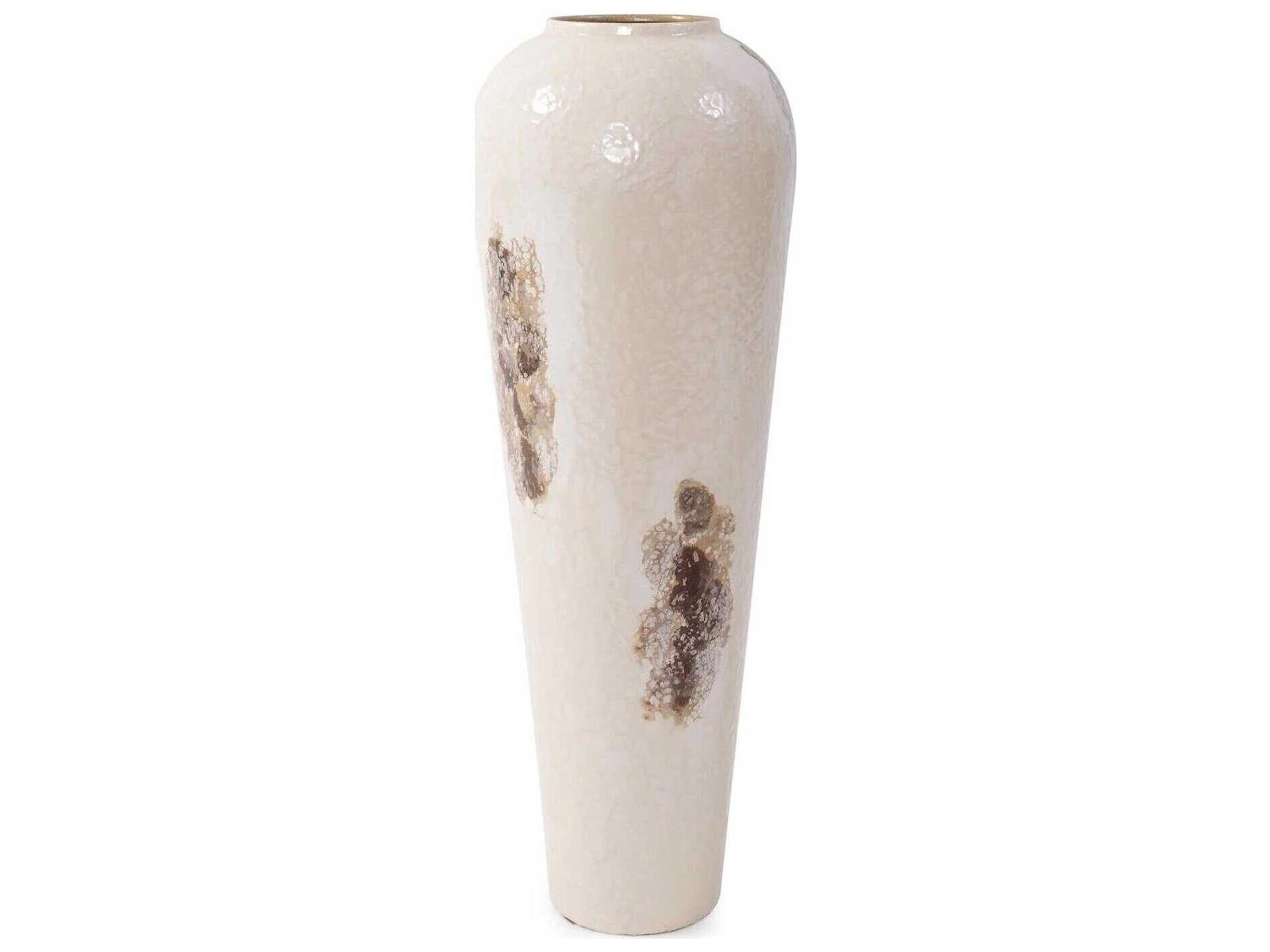 Howard Elliott Petrini Enamel Brown Vase