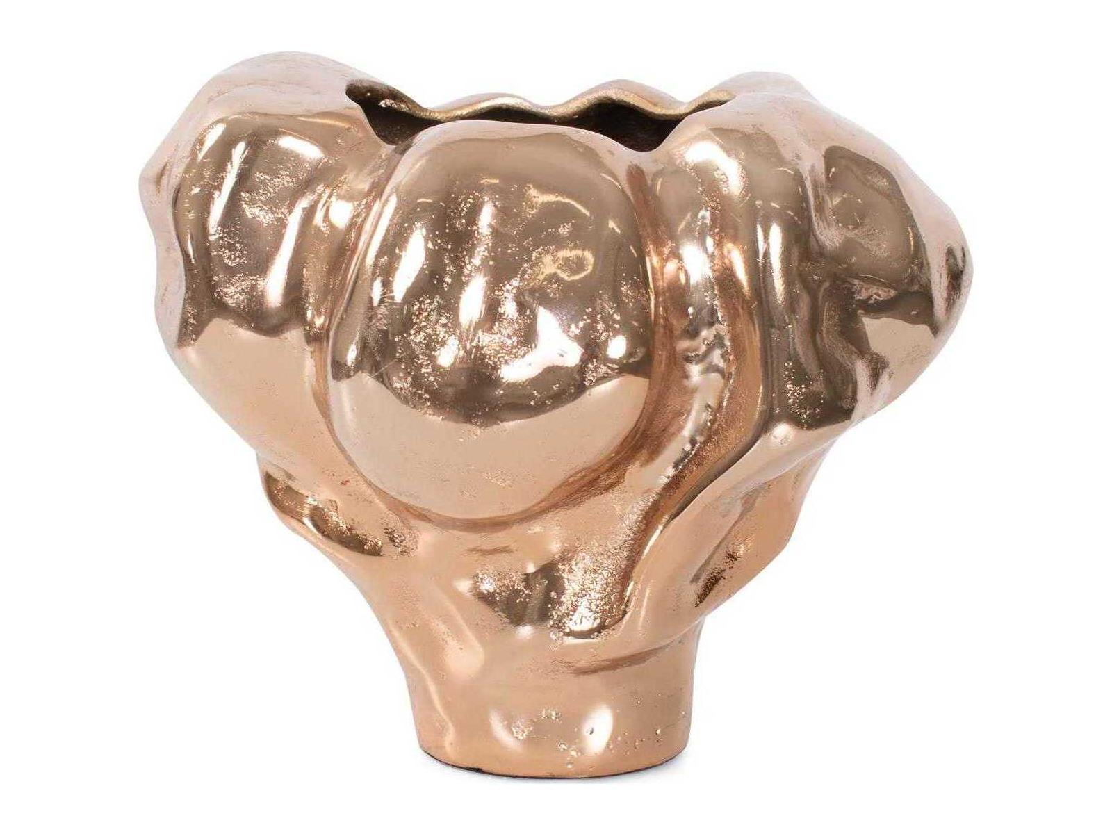 Howard Elliott Teresina Gold Aluminum Vessel