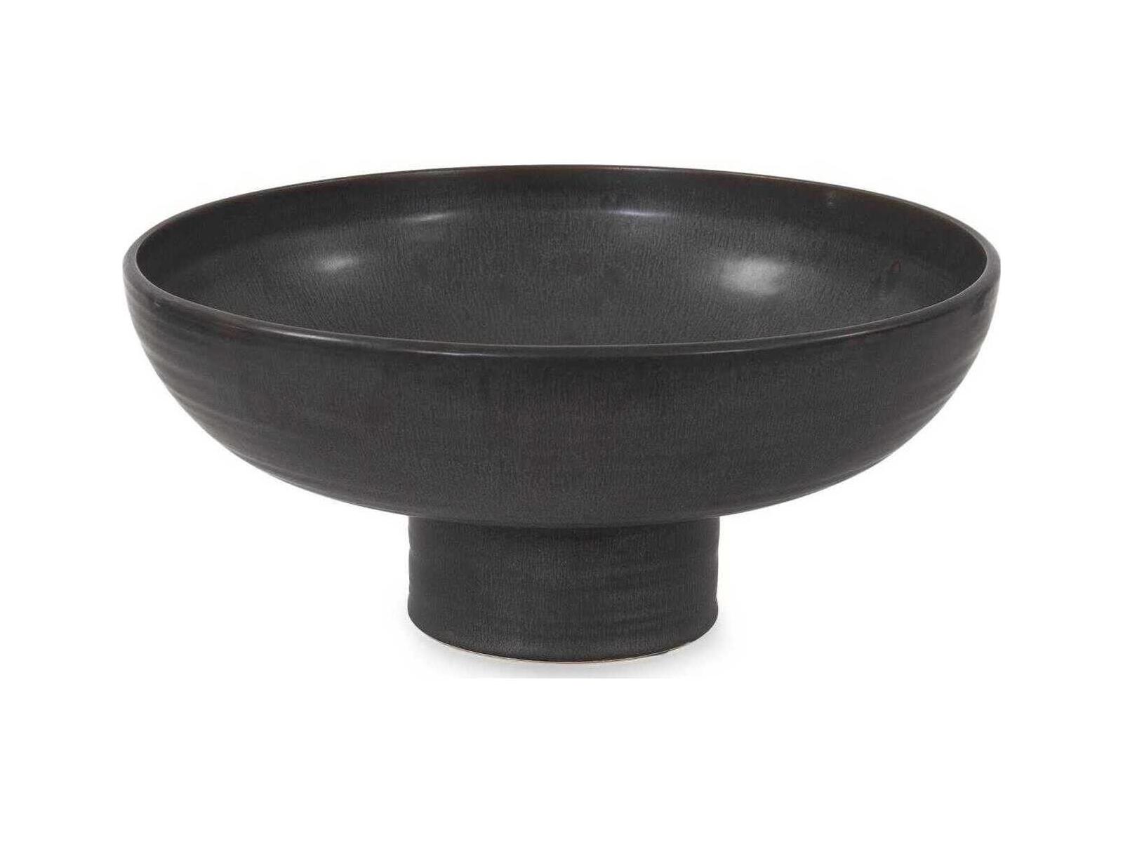 Howard Elliott Ryman Charcoal Ceramic Decorative Bowl