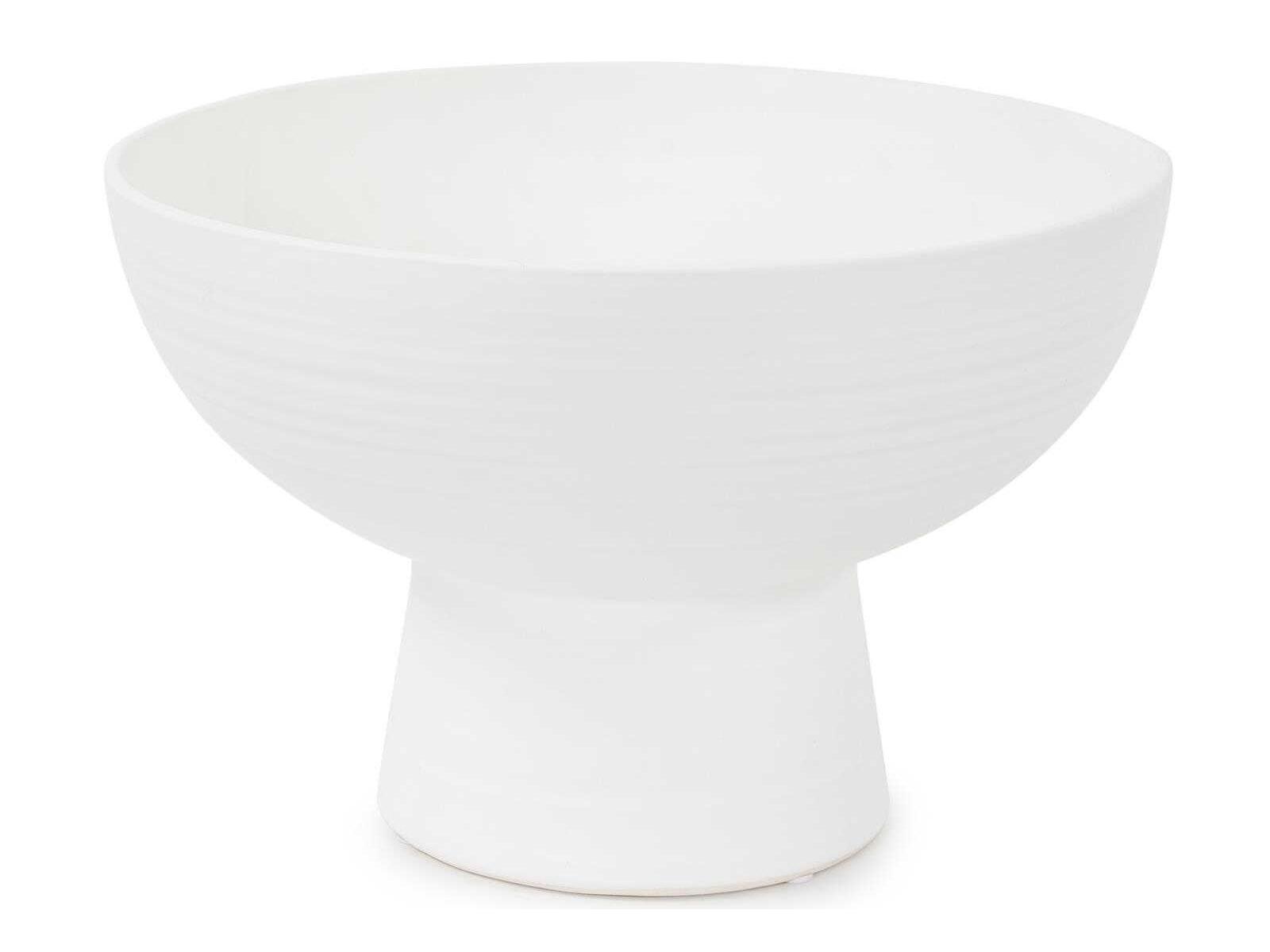 Howard Elliott Ryman Ultra White Ceramic Decorative Bowl