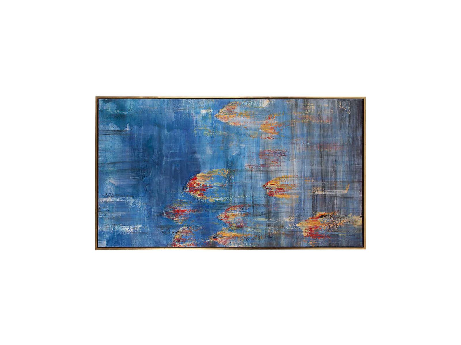 Howard Elliott Caribbean Sea #2 Hand Painted Canvas Wall Art