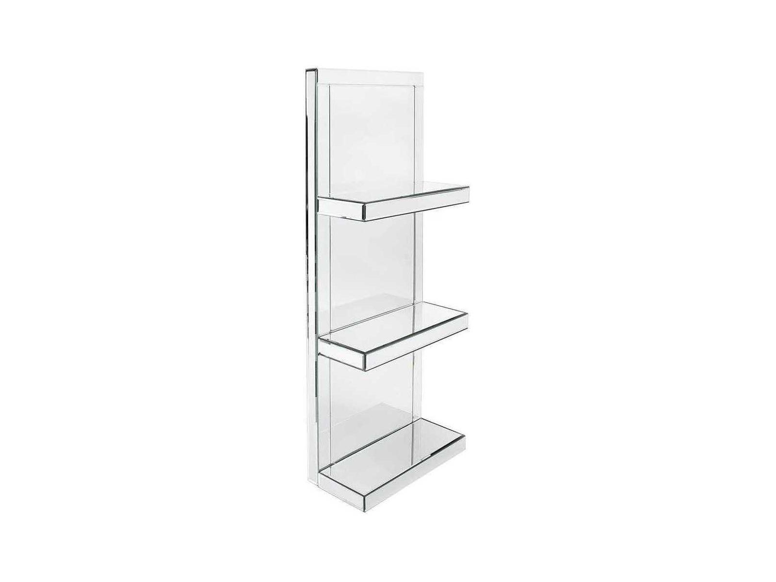 Howard Elliott Mirrored Silver Rectangular Wall Mirror