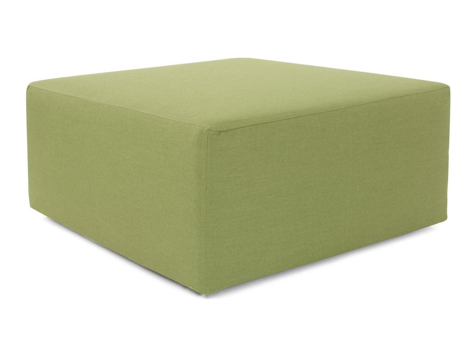 Howard Elliott Outdoor Universal Seascape Moss Fabric Cushion Ottoman