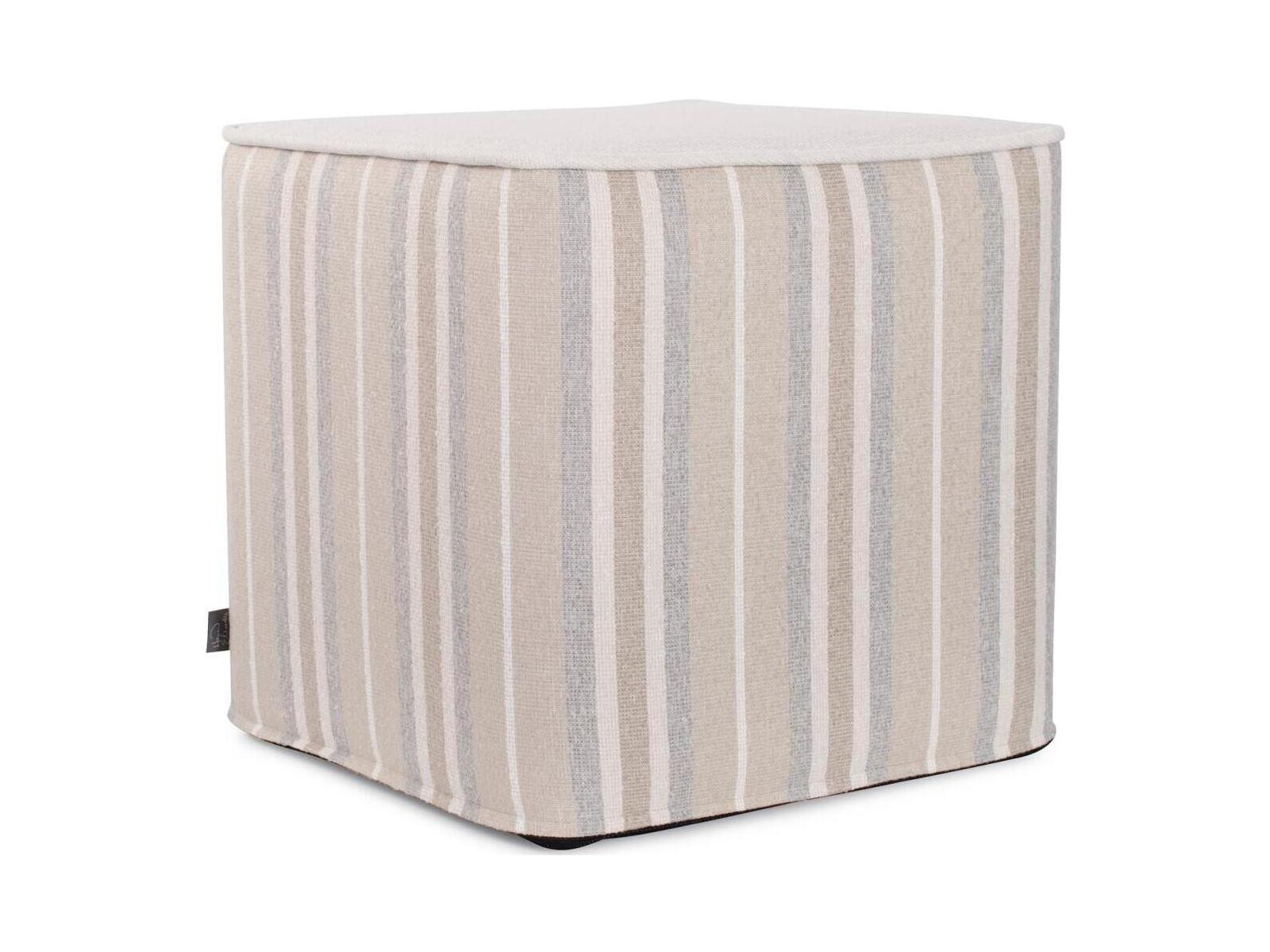 Howard Elliott Outdoor No Tip Dune Sand Fabric Cushion Ottoman