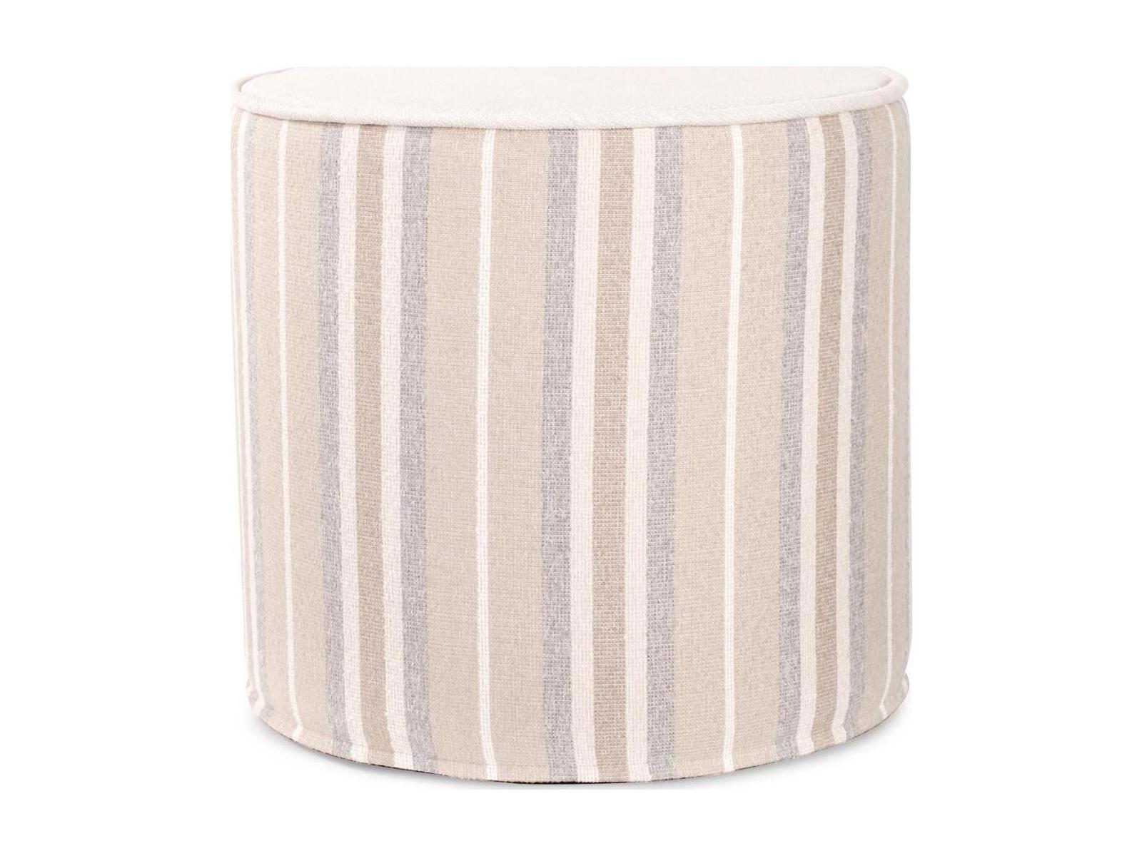 Howard Elliott Outdoor No Tip Dune Sand Fabric Cushion Ottoman