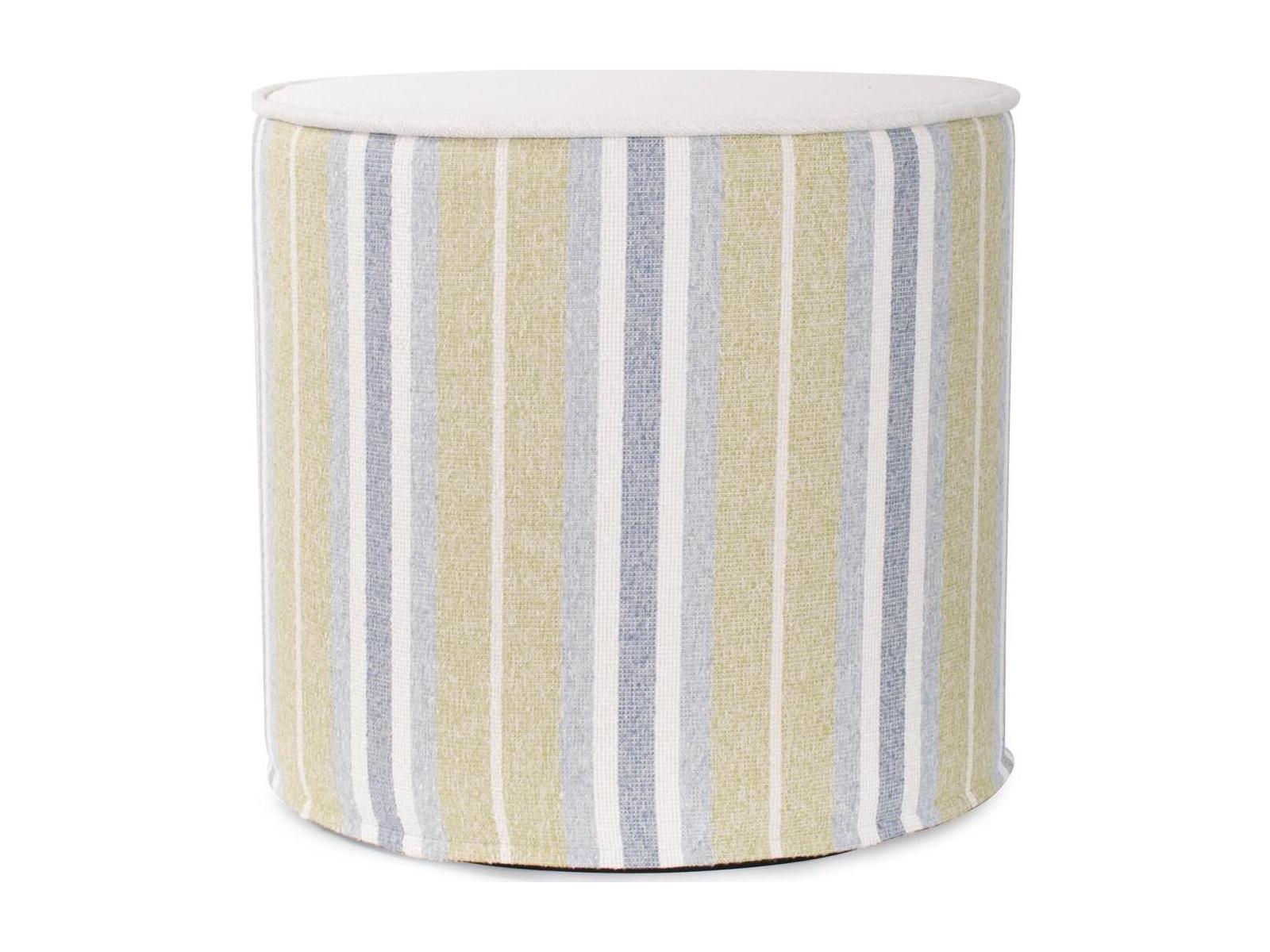 Howard Elliott Outdoor No Tip Dune Moss Fabric Cushion Ottoman