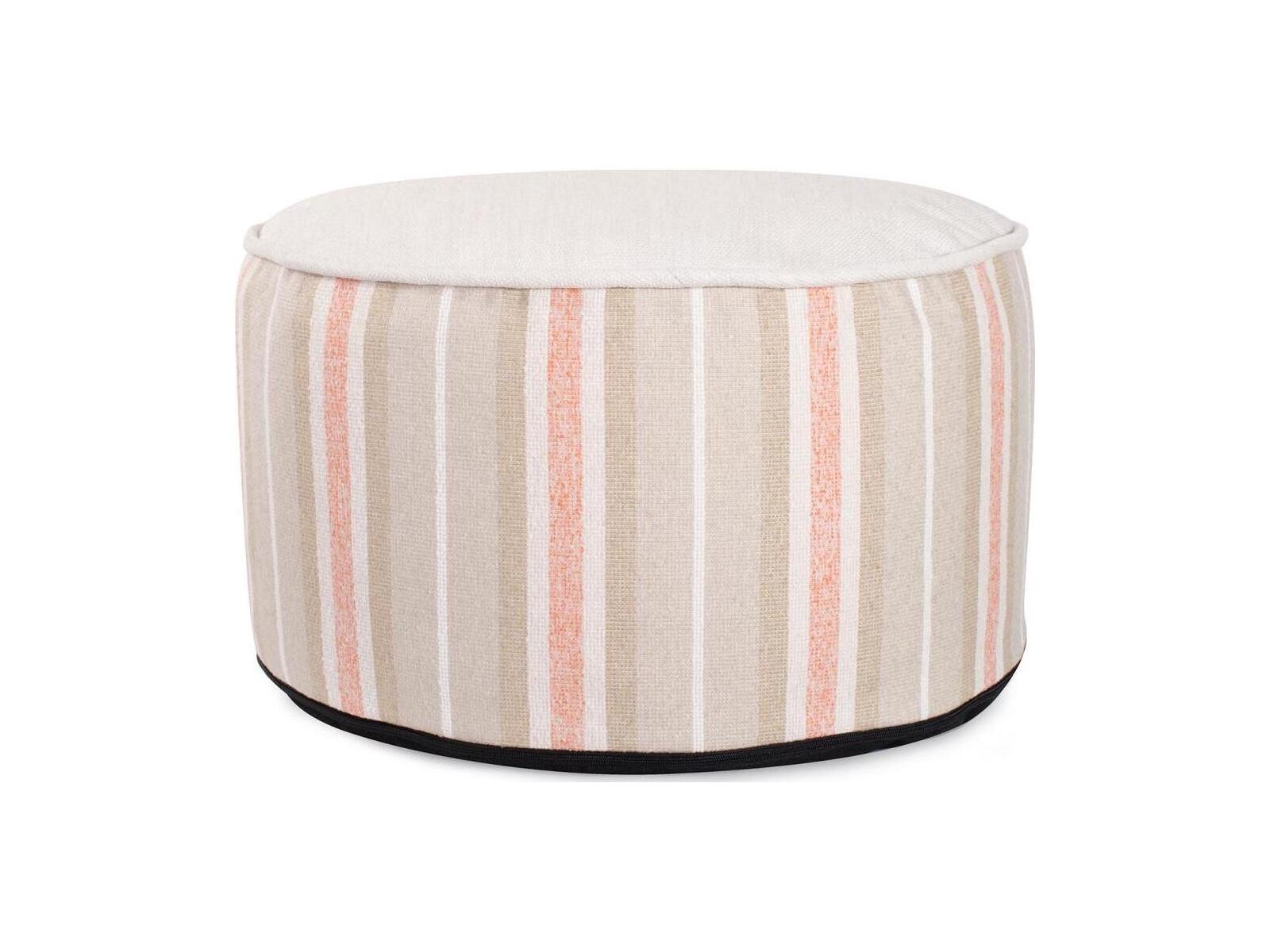 Howard Elliott Outdoor Dune Terra Fabric Cushion Ottoman