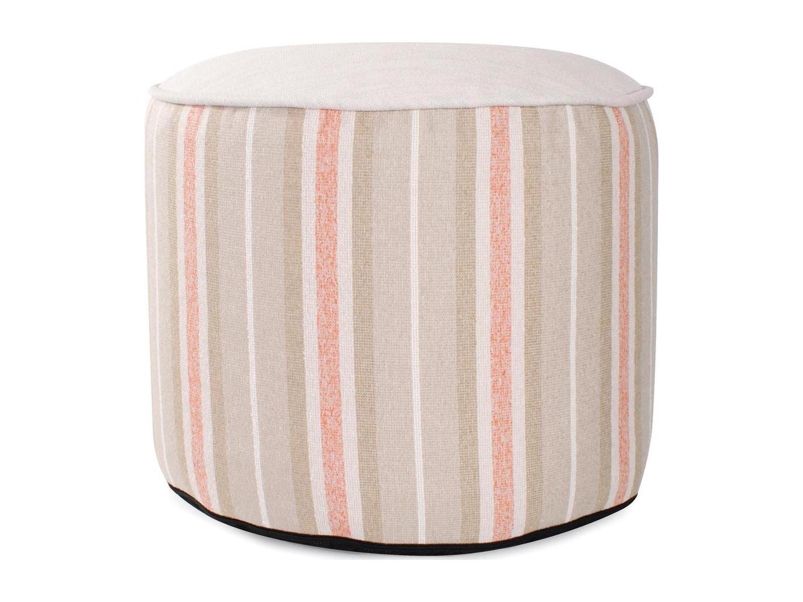 Howard Elliott Outdoor Dune Terra Fabric Cushion Ottoman