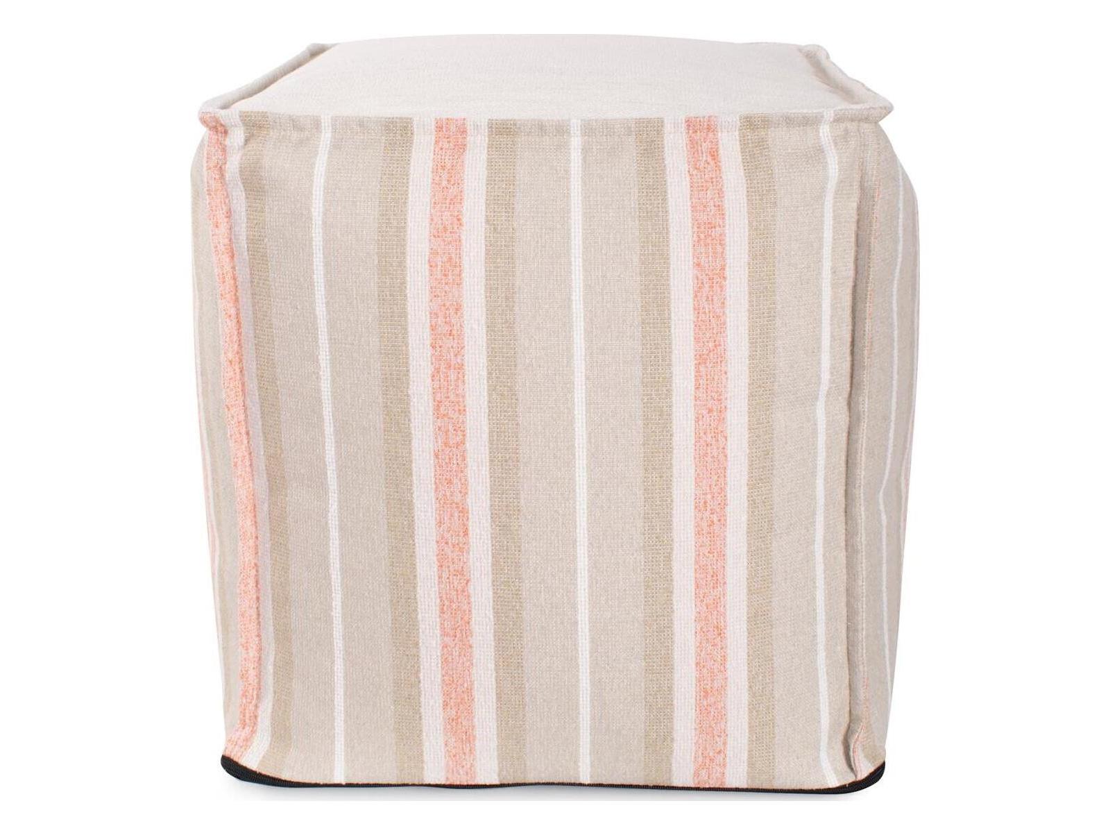 Howard Elliott Outdoor Dune Terra Fabric Cushion Ottoman