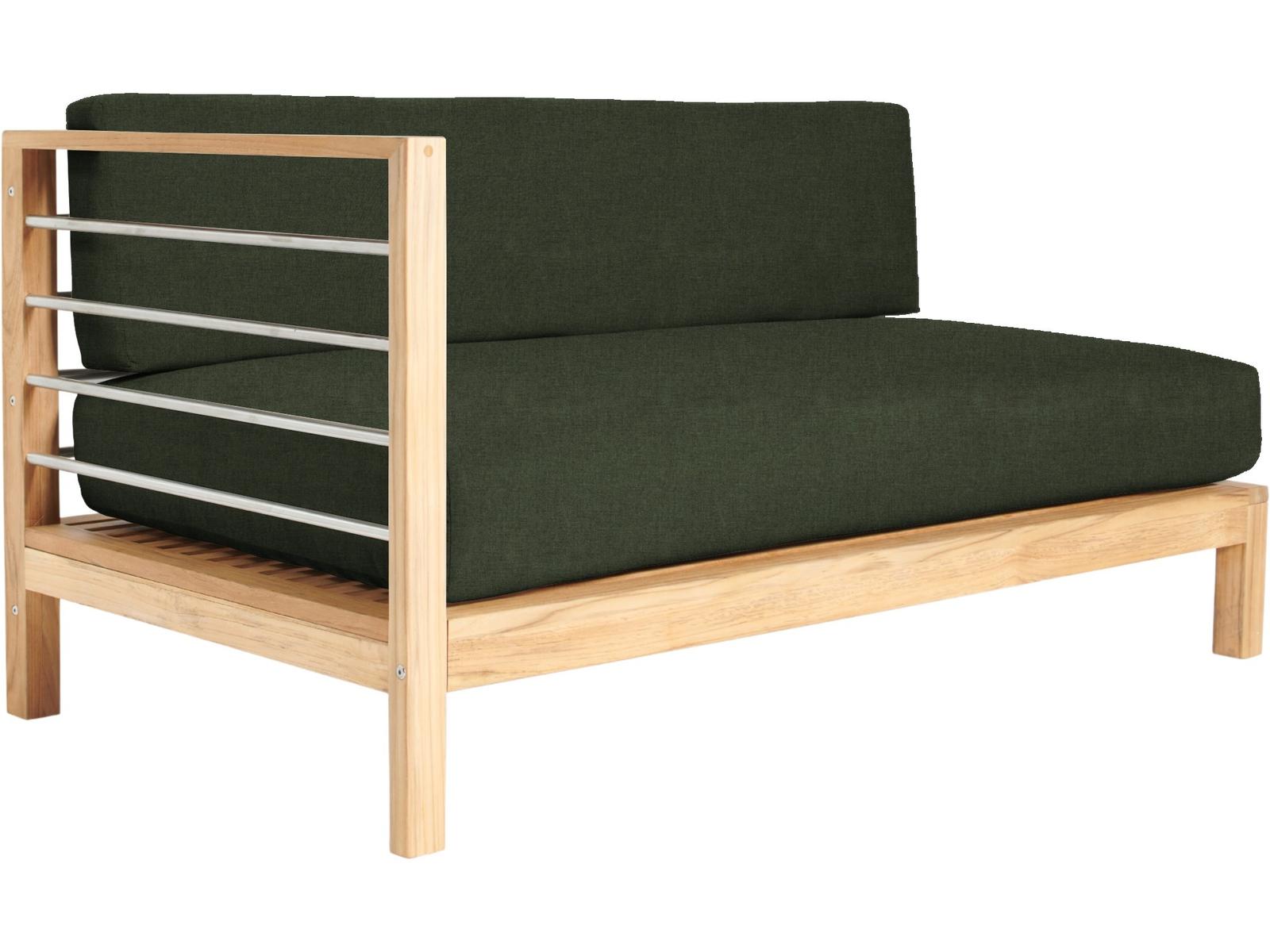 HiTeak Soho Wood Jungle Teak Cushion Sofa