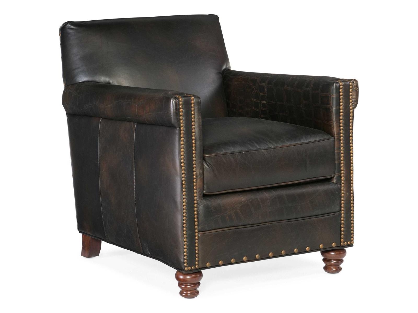 Hooker Furniture Old Saddle Fudge Leather Club Chair