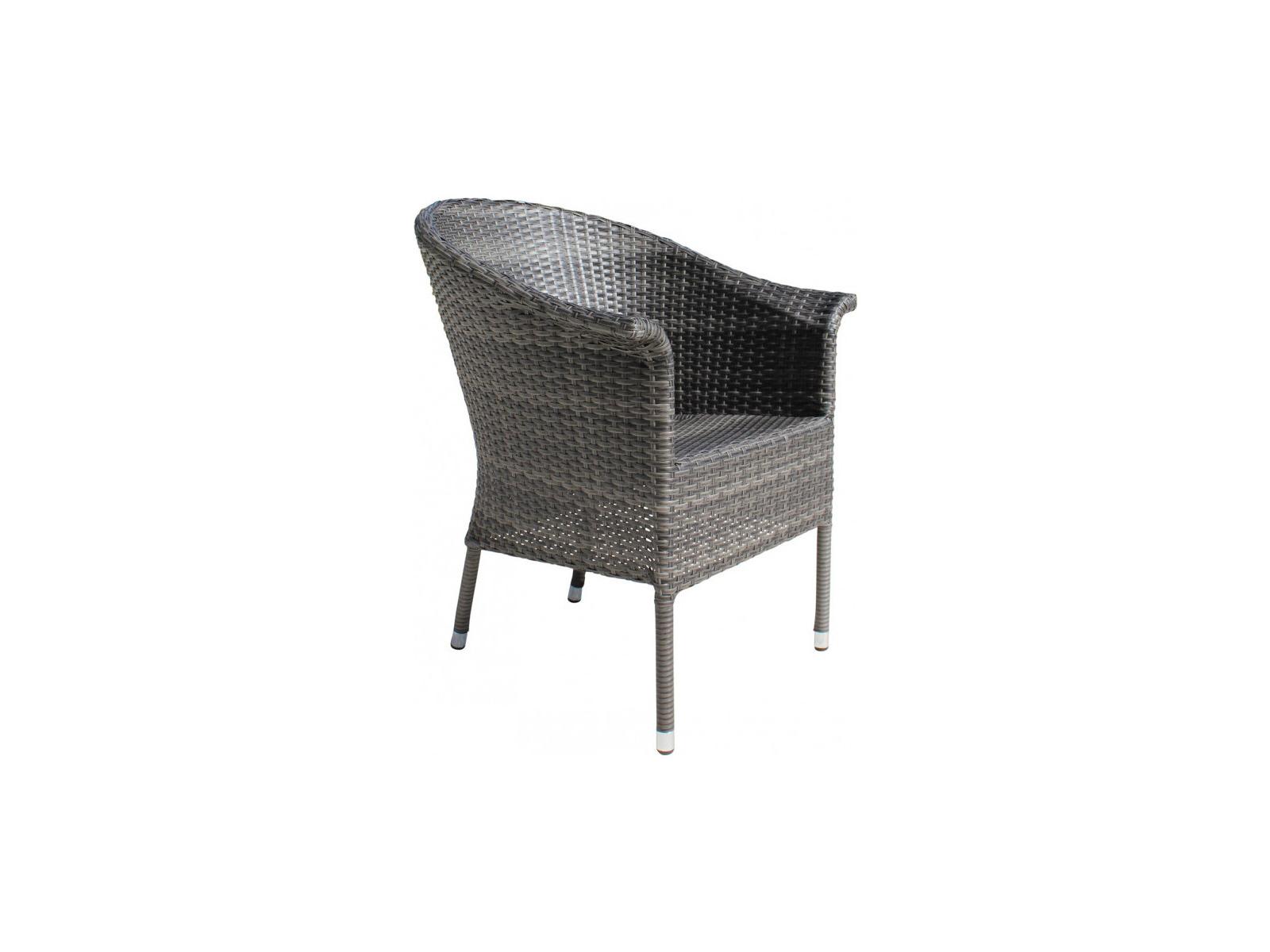 Hospitality Rattan Outdoor Ultra Grey Woven Dining Arm Chair