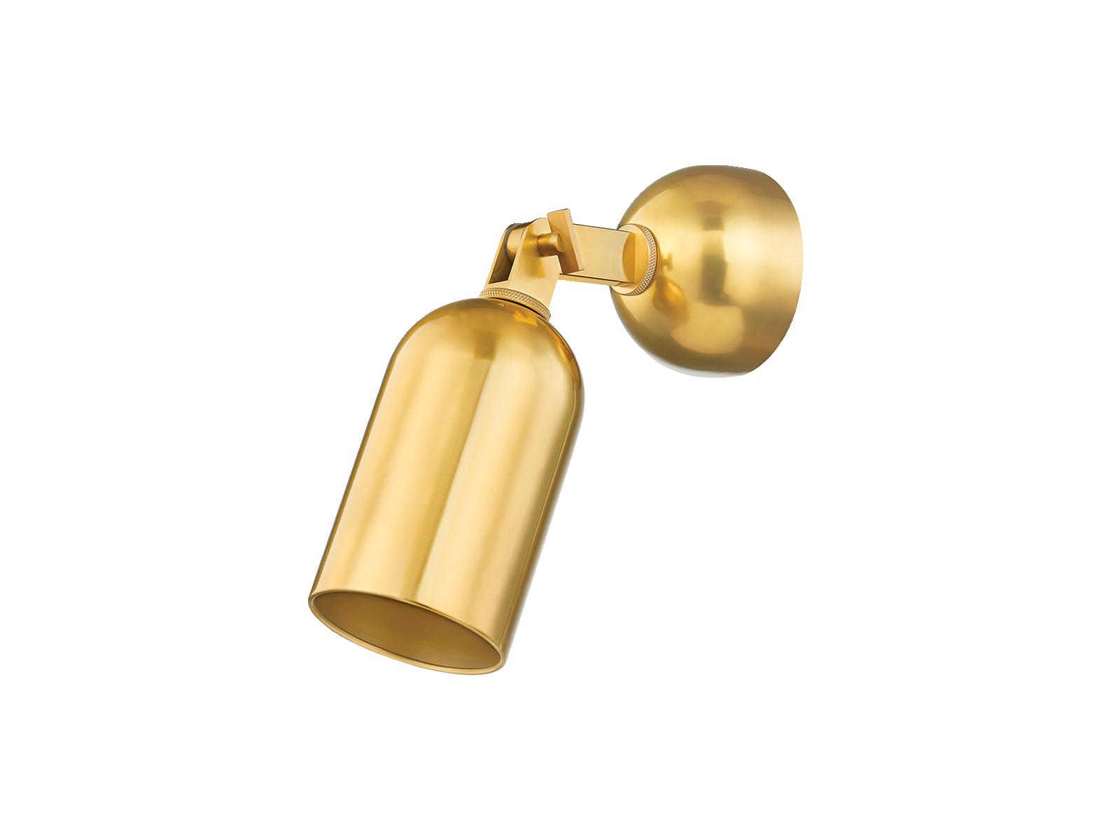 Hudson Valley Sturbridge 1-Light Aged Brass Wall Sconce