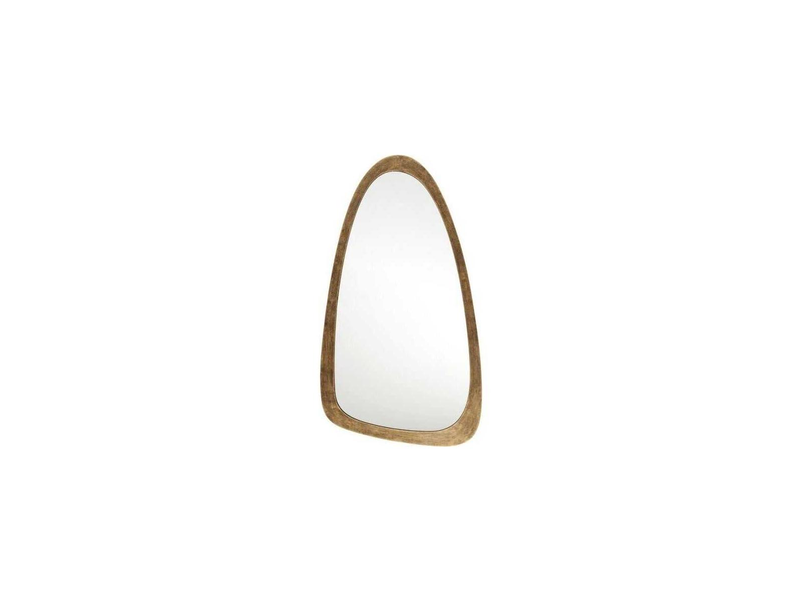 Interlude Home Wales Antique Brass Wall Mirror Oval