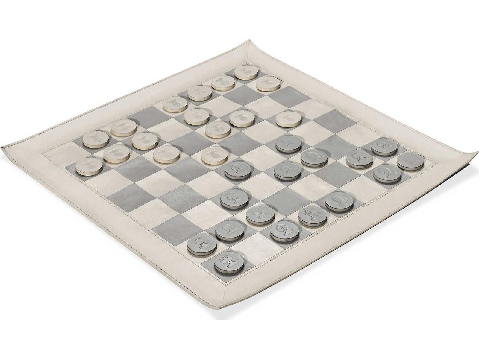 Interlude Home Grayson Ivory / Light Grey Chess Board