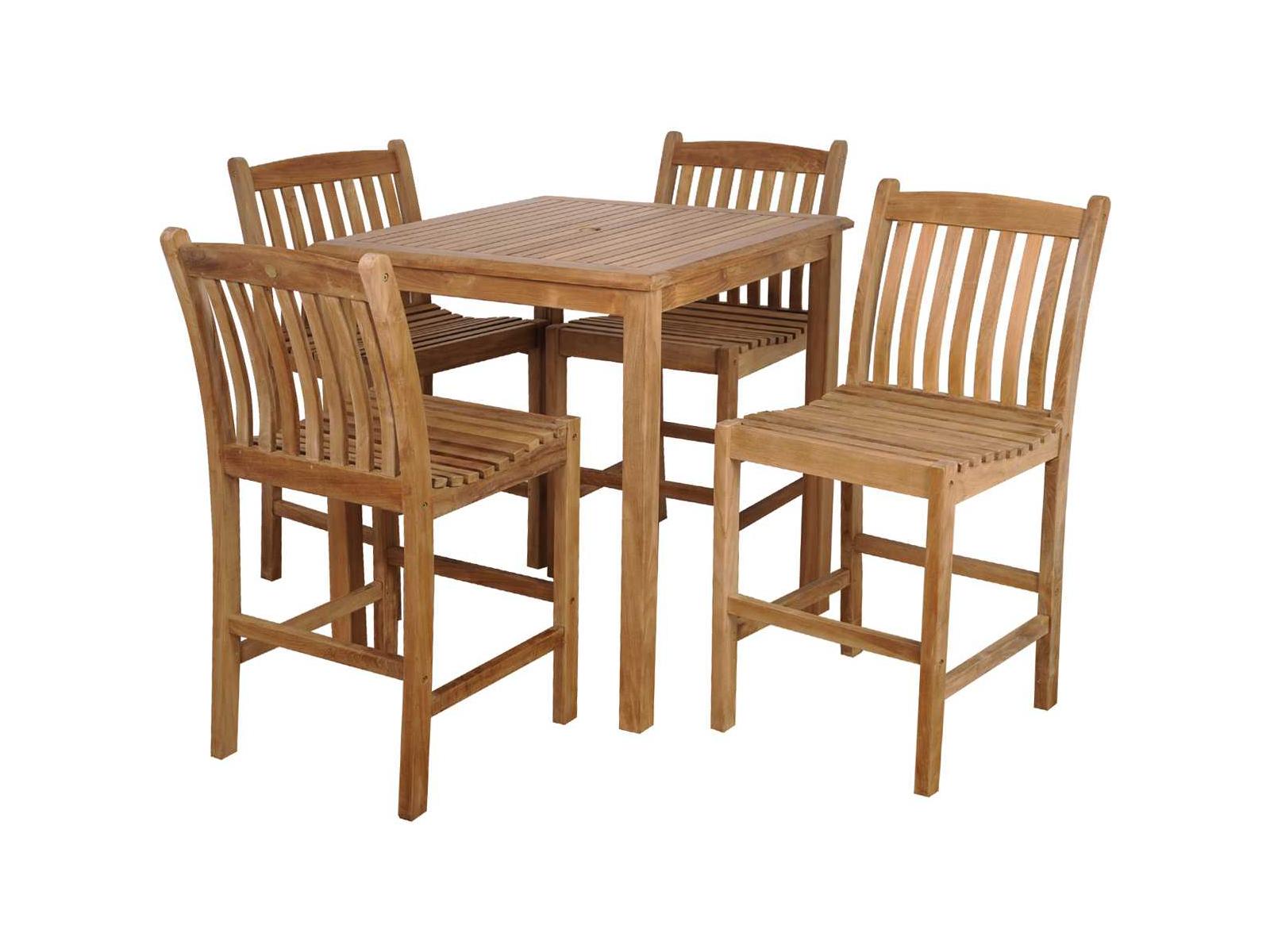 International Home Miami Amazonia Teak Five Piece Eden Bar Set