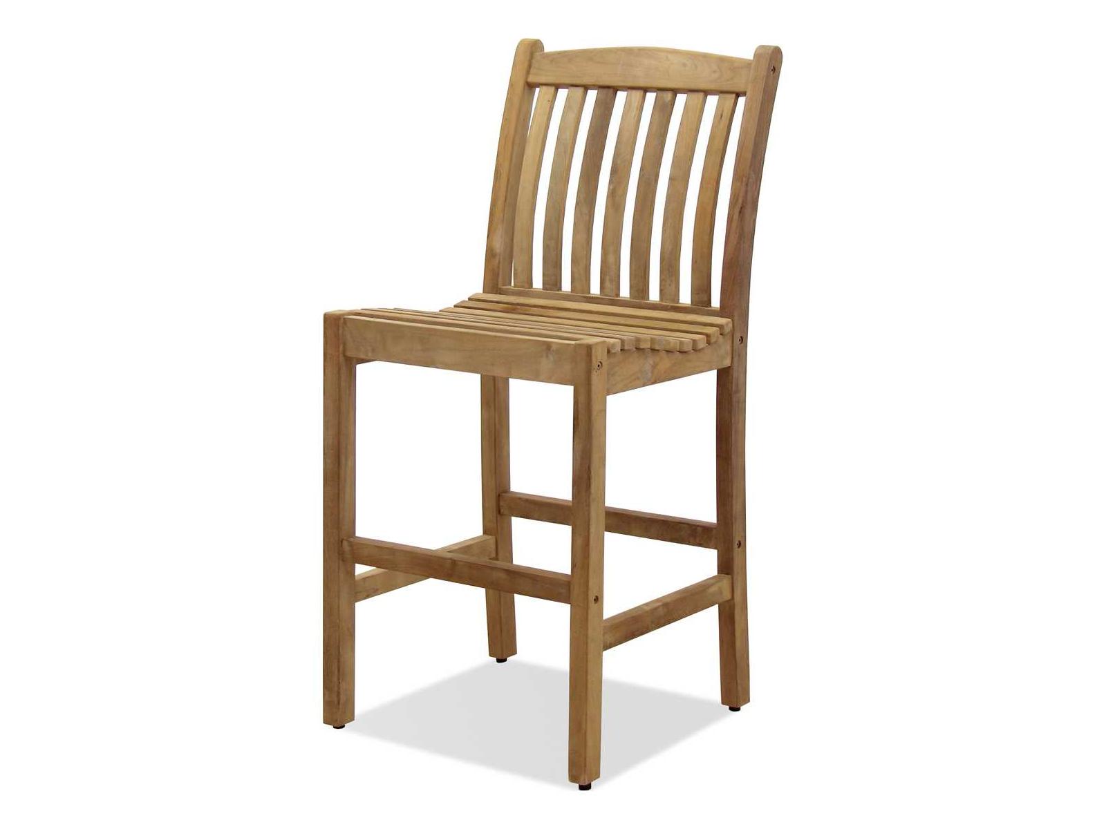 International Home Miami Amazonia Teak Eden Outdoor Bar Stool Set of 2