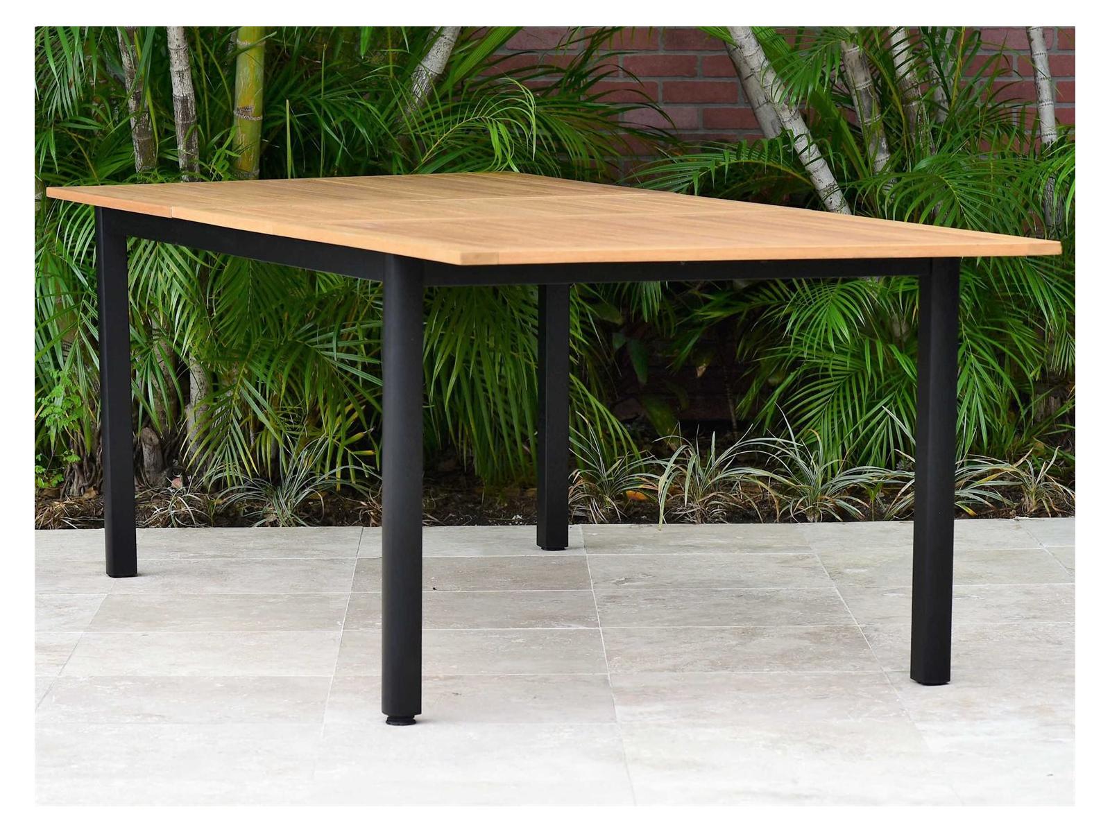 International Home Miami Amazonia Ivy Aluminum Extendable Rectangular Patio Dining Table