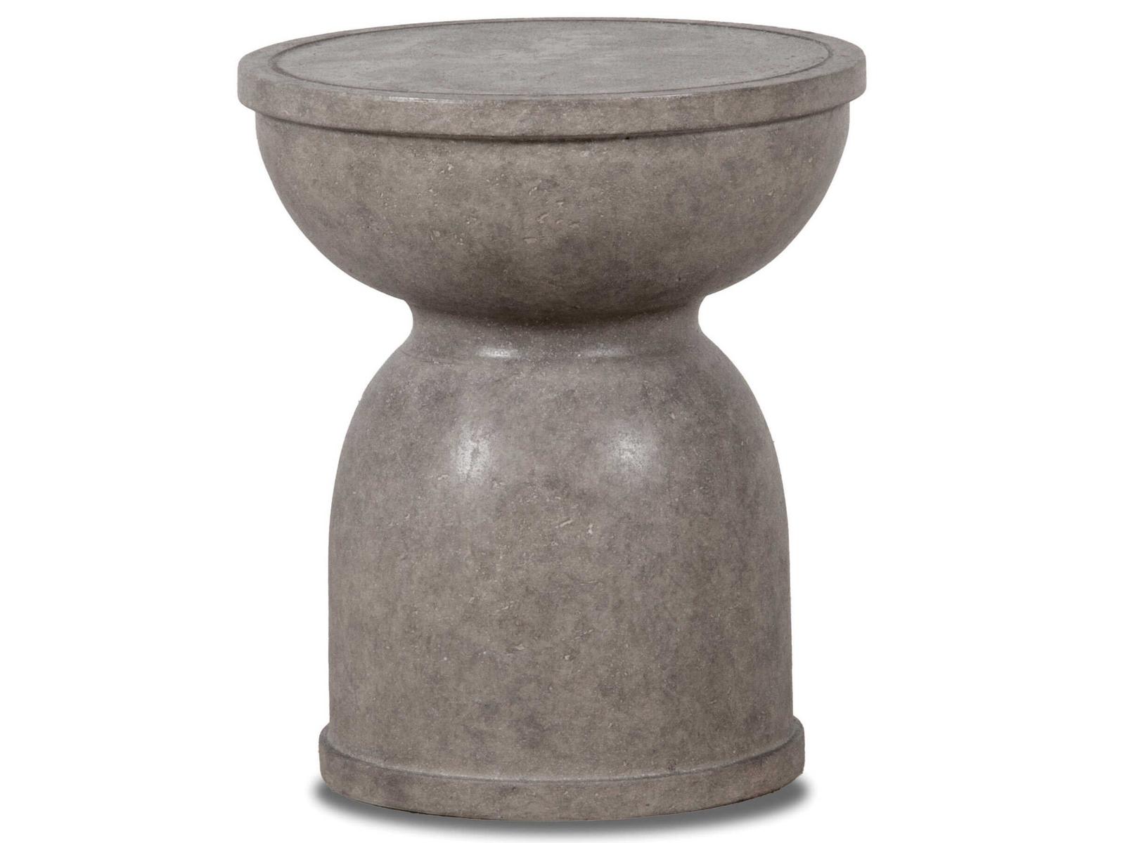 Inspired Visions Portofino Concrete Round End Table