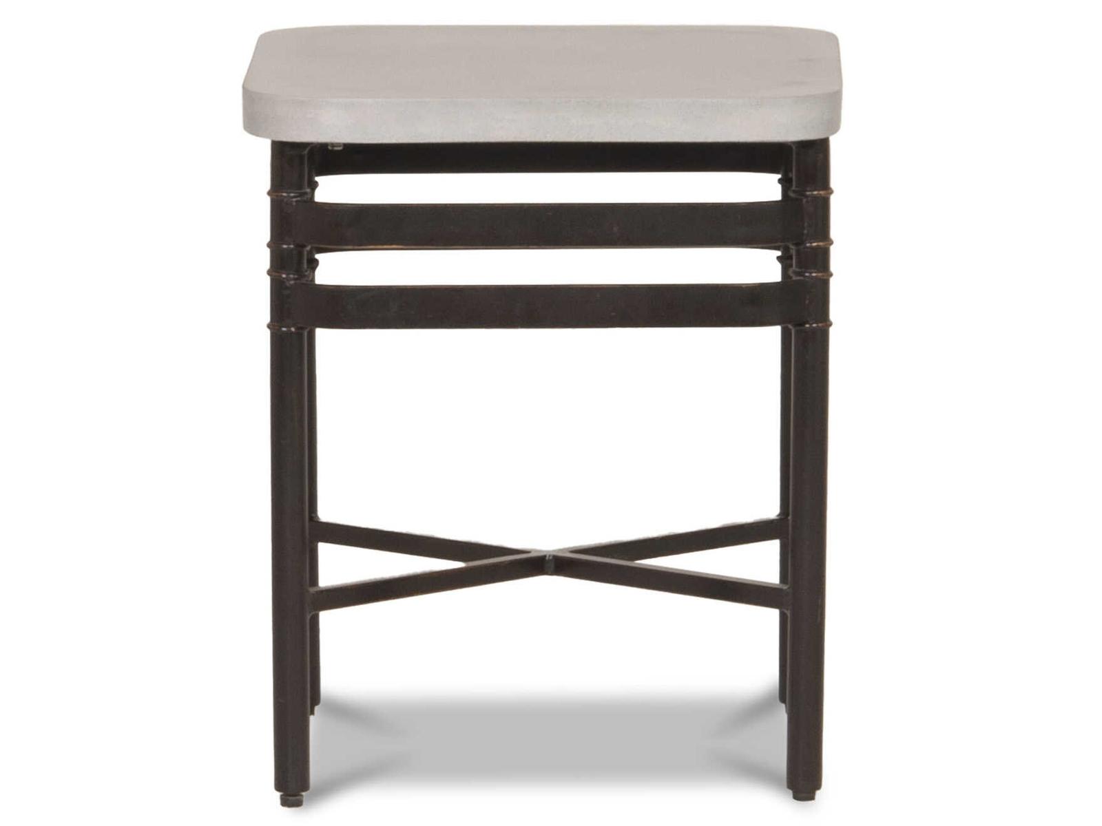Inspired Visions Lancaster Golden Penny Aluminum Square End Table