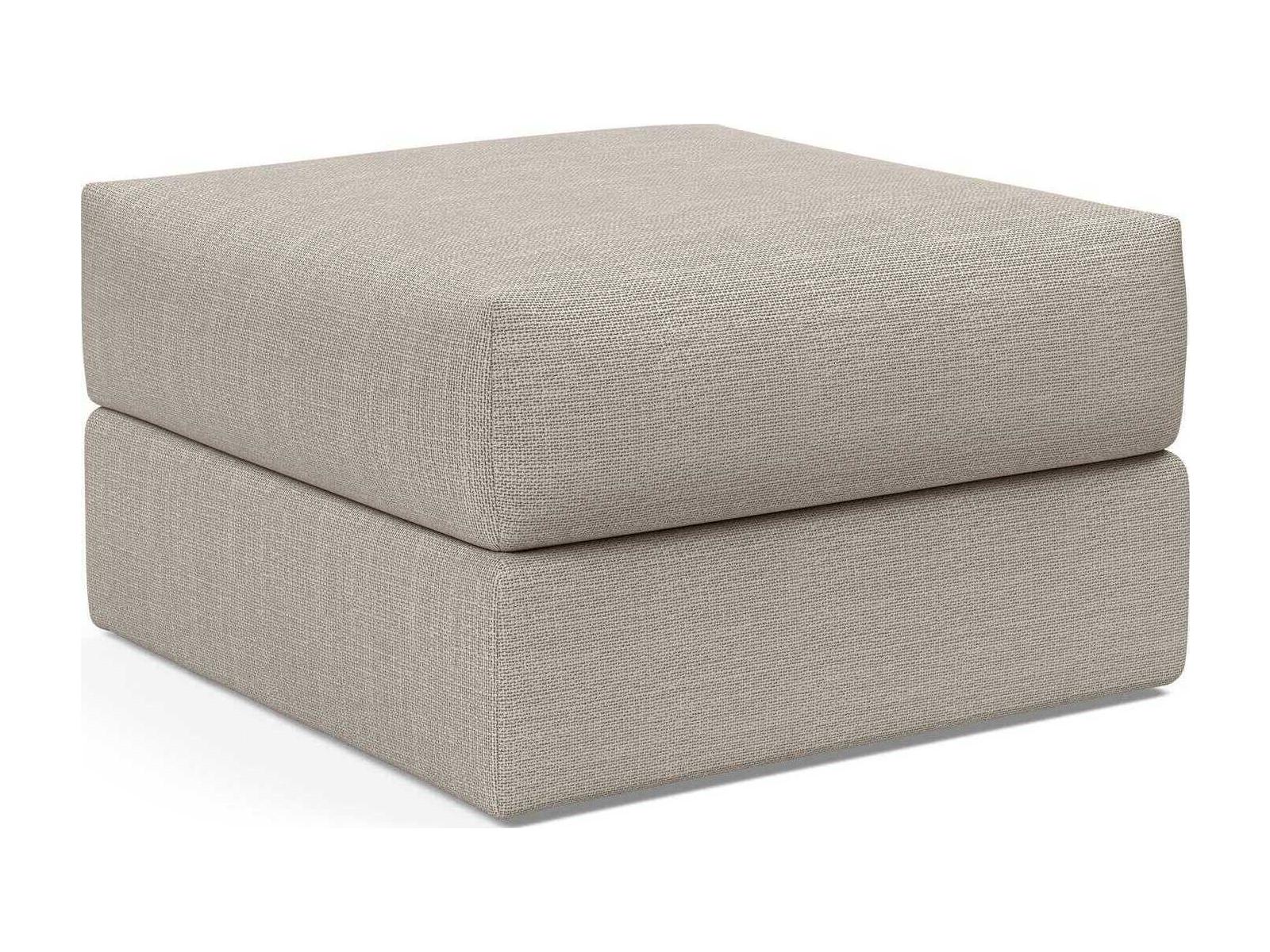 Innovation Cornila Beige Upholstered Ottoman
