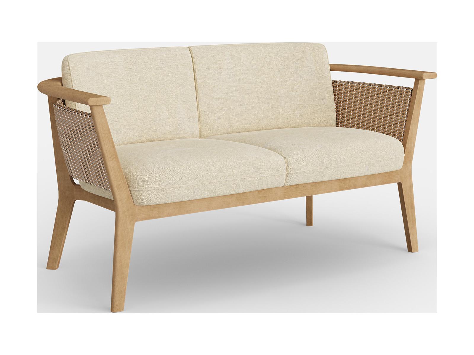 Jensen Outdoor Soleo Loveseat/ Tawny Brown