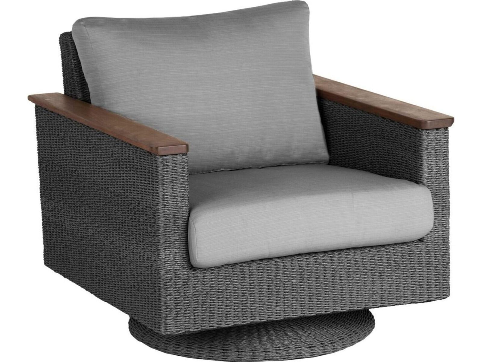 Jensen Outdoor Furniture Coral IPE Swivel Rocker Chair /Gray