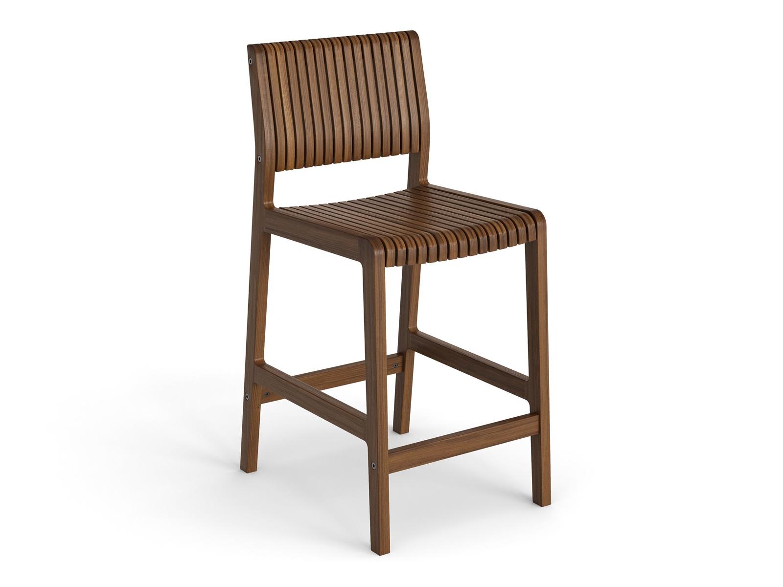 Jensen Outdoor Furniture Innova IPE Allure Counter Height Side Chair